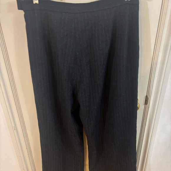 vintage holt renthrew pinstripe wool wide leg pants - Picture 6 of 6